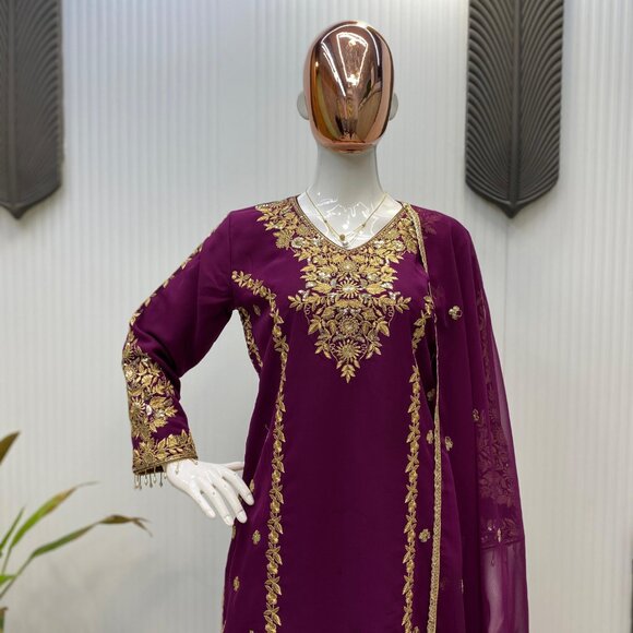 KURTA PENT SALWAR SUIT - Picture 5 of 11